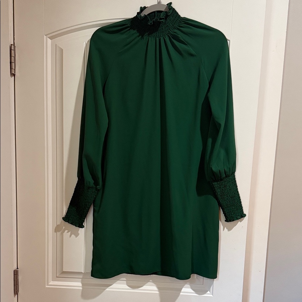 Amanda Uprichard Emerald Green Mini Dress